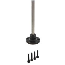 Device Stands - Round Flanged Set, Through Holes (Solid)  (SCSTN15-200)