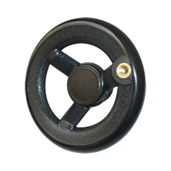 Three-spoke solid handwheels (C-PHLN-R125) 