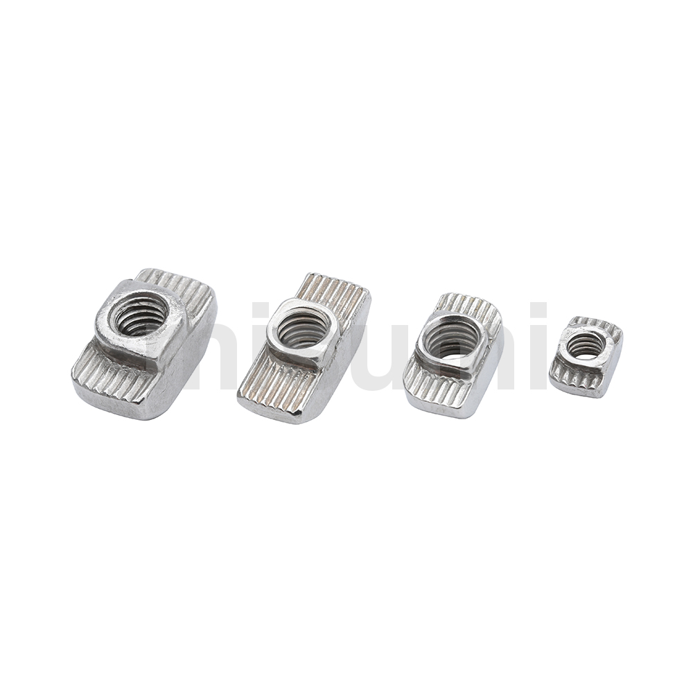 Post-Assembly T Nuts Stainless Steel For Aluminum Frames  (SLNTN8-40-4) 