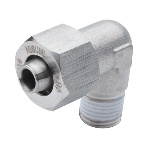 Compression Fitting Stainless Steel, Elbow Male Connector MISUMI MISUMI Thailand