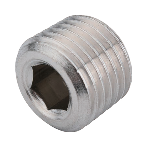Screw-In Plugs Brass, Male Threaded, Hex Socket (E-PACK-MBPB1) 