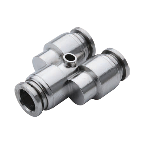 One-Touch Fittings Stainless Steel, Union Y Push To Connect (E-PACK-MSSPY6-4) 