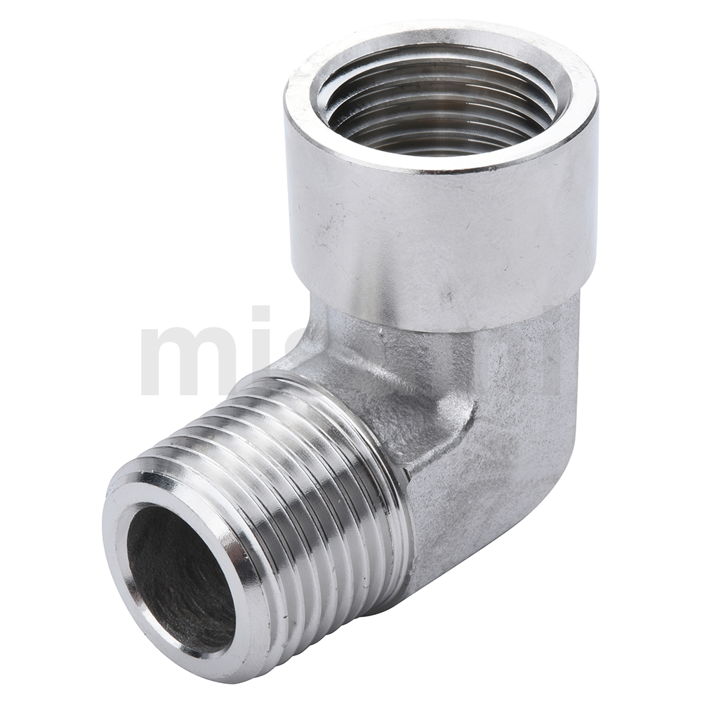 Stainless Steel Screw-In Joints, Equal Dia., Male/Female Elbow