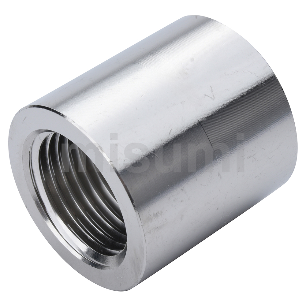 Stainless Steel Screw-In Joints, Equal Dia., Sleeve (E-SUTPSH8A-316) 