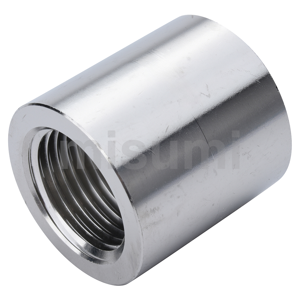 Stainless Steel Screw-In Joints, Equal Dia., Sleeve