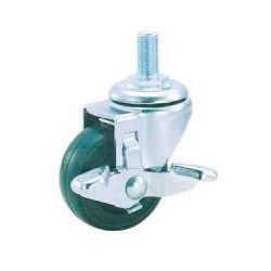 Standard Caster, SR Series, Includes Freely Swiveling Stopper (SR-40NMS-1-UNF1/2) 