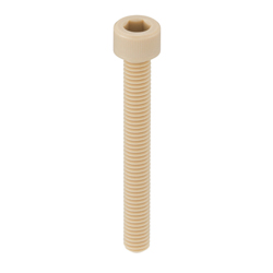 Resin Screw (PEEK/Hex Socket Head Cap Screw, Fully Threaded) - SPE-FT (SPE-M4X80-C-FT) 