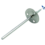 General Purpose Temperature Sensor, TN7 Series Flanged Thermocouple, Ungrounded (TN7-1M) 