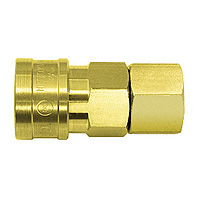 High Coupler Small Bore, Brass, FKM SF