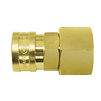 High Coupler Large Bore, Brass, FKM, SF