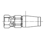 Hydraulic Push One Fitting for Canpaka Type Pipes CE (Dedicated for F3130 Series) (CE-G-04-F31-10L) 