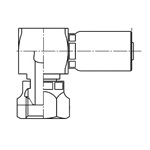 Parallel Female Thread Union 90° Elbow Fitting (with 30° Male Seat) for Swage Type Pipe SL