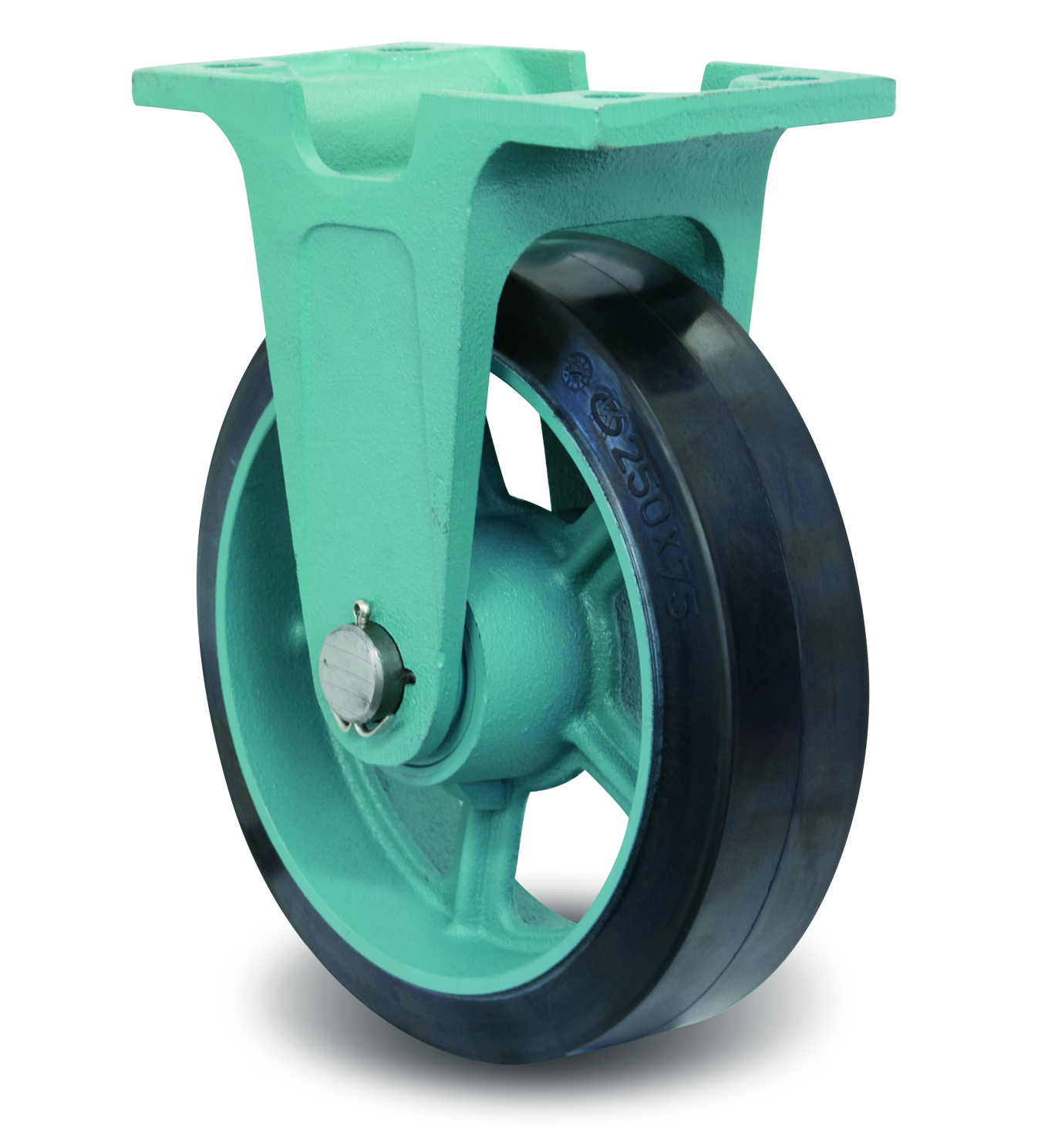 Ductile Caster Wide Type, Fixed MG-W Metal Fittings, E-MG-W (EMG-W200X90) 