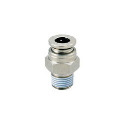 Spatter-Resistant Tube Fitting Brass, Straight (Without Cover) (KC10-04-1-F) 