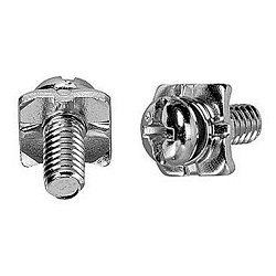 Iron Terminal Screw Plus/Minus Head SH-type (spak washer + square opposite side stopper included) (CSBPNHND-ST3W-M3.5-10.8) 