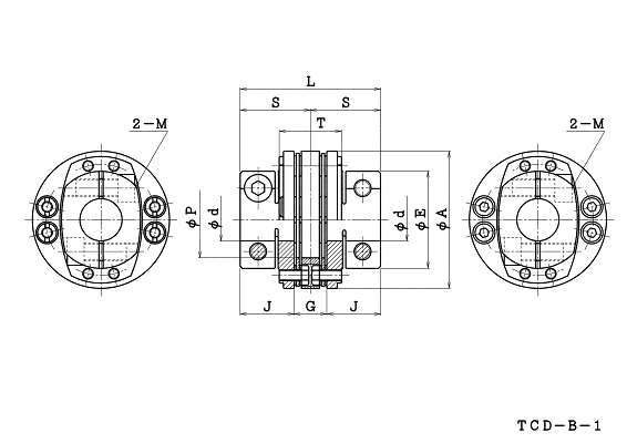 Precision Shaft Fitting, Leaf Spring Type TCD-B Series | SAKAI ...