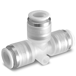 Clean Quick-Connect Fitting, KP Series, Tee, KPT (KPT12-00) 