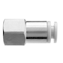 Female Connector KGF Stainless Steel One-Touch Fitting, KG Series. (KGF06-03-X12) 