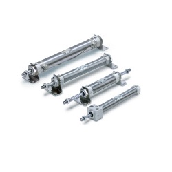 Air Cylinder, Standard Type: Double Acting, Single Rod CM2 Series 