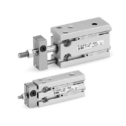 CUK Series Free Mount Cylinder, Non-Rotating Rod Type, Single Acting, Spring Return/Extend (CDUK6-10S-A93VS-XC34) 