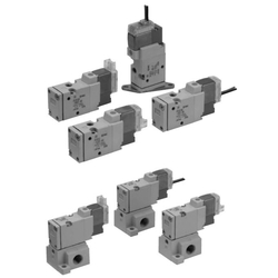 3-port solenoid valve, pilot type, elastic seal, clean series 10-SYJ500 series (10-SYJ512M-5D-M5-F) 