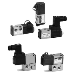 3-Port Solenoid Valve, Direct Operated Poppet Type, Rubber Seal, VK300 Series (VK334-5DO-Q) 