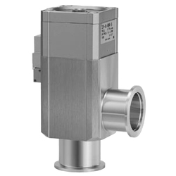 Aluminum High Vacuum Angle Valve, XLDV Series, Air-Operated Type With Solenoid Valve (XLDV-25L-M9NA-1G) 