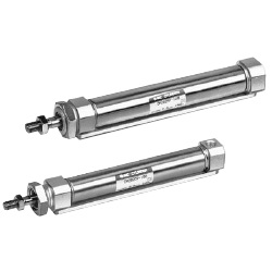 CM2□P Series Air Cylinder, Centralized Piping Type, Double Acting, Single Rod (CDM2B20P-210) 