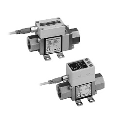 3-Color Display Digital Flow Switch For Water PF3W Series (PF3W511-F10-2T-A-X128) 
