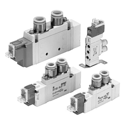 UL Standard Compliant 5-Port Solenoid Valve, Body Ported, SY3000/5000/7000/9000 (30-SY3120-5LZE-C4) 