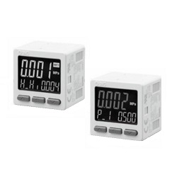 1-Output 3-Screen Display Digital Pressure Switch, Rechargeable Battery Type, 25A-ZSE20(F) / ISE20 (25A-ZSE20-N-M-M5-LB) 