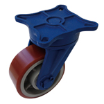 Ductile Caster (for Heavy Loads) (Non-Fixed-Path Car, Urethane Wheel) LR Type