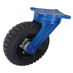 Ductile Caster (for Heavy Loads) (Non-Fixed-Path Car, Self-sealing Tire Wheel) LR Type 