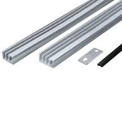 Door Slider, Sliding Door Rails 2 Rail / 3 Rail (Aluminum) (Cut Product)