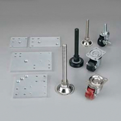 Level Adjuster Kit S with Caster (Stainless Steel)