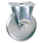 Stainless Steel Press Fixed Caster, Without Stopper, K-1304R (K-1304R-130-N) 