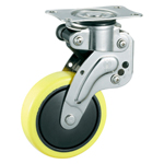 Stainless Steel Freely Swiveling Caster with Shock Absorber, without Stopper, K-1560G (K-1560G-125-UR) 