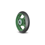 Ductile Caster Wheels Standard Type Rubber Wheels (with Bearings) A/B (300B(30P)) 