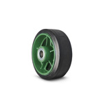 Wheel for Ductile Caster Wide Width Type Rubber Wheel (with Bearing) TB 