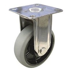 Nylon Wheel, Urethane Caster, Stainless Steel Fitting, Fixed Type (TYSGUK130) 