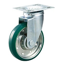High-Tension Press-Formed Urethane Caster with Freely Rotating Fittings (HTTUJ130) 