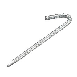 Irregular rope stopper J type (bright chromate) (TRJY1020I) 