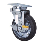 General Casters Steel Medium Load Plate Type S Series, Side Pedal Type Fixed and Swivel Switch, SJ-KS (GOLD CASTER) (SJ-150UB-KS-S) 