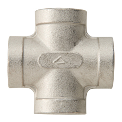 Stainless Steel Screw-in Pipe Fitting, Cross (CR-40A-SUS) 