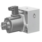 Flow rate control valve with 40Ω series proportional solenoid (check valve)