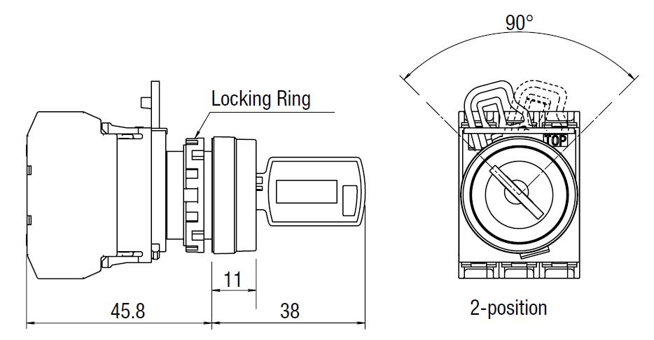 M type: Outline drawing