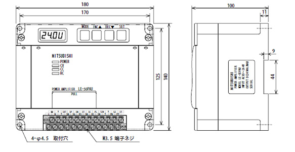 Model LE-50PAU Power Amplifier | MITSUBISHI | MISUMI Thailand