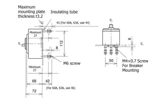 WS-V Series NF-S Type No-Fuse Breaker (General Purpose) 30 to 100AF: Related Images