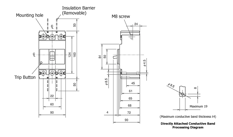 Drawing 01 of UL 489 Listed MCCB (UL Product) WS-V Series