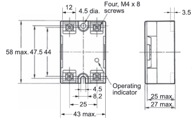 Solid State Relay G3NA with Applicable Load of 5 to 90 A: related images